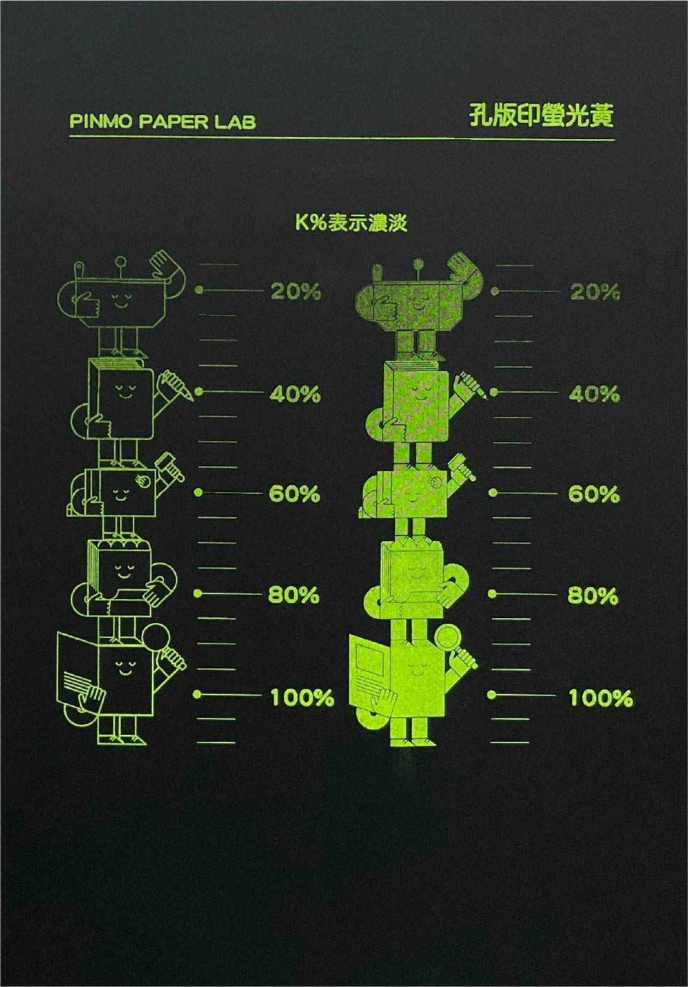 孔版印刷螢光黃